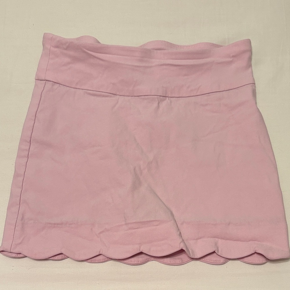 Crown & Ivy Pink Scalloped Skirt